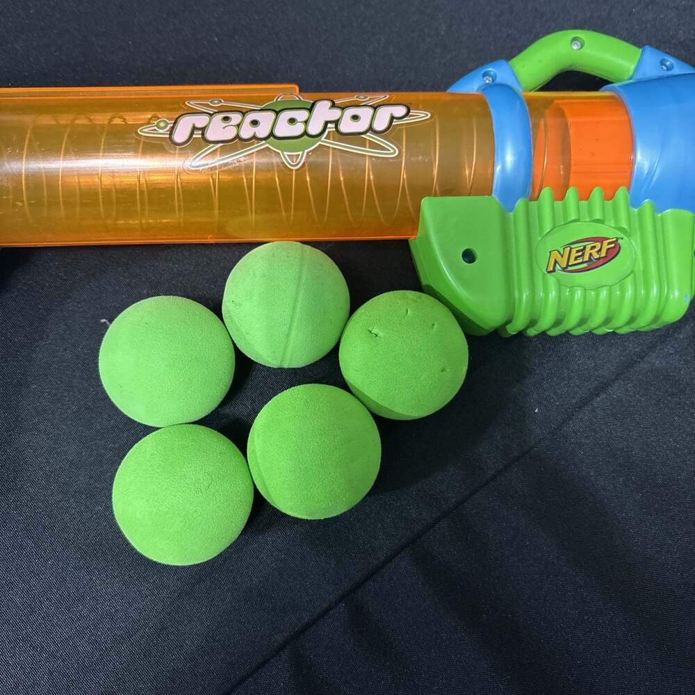 NERF Reactor Ball Blaster Blue/Green/Orange Ages 8+ MPN 87258